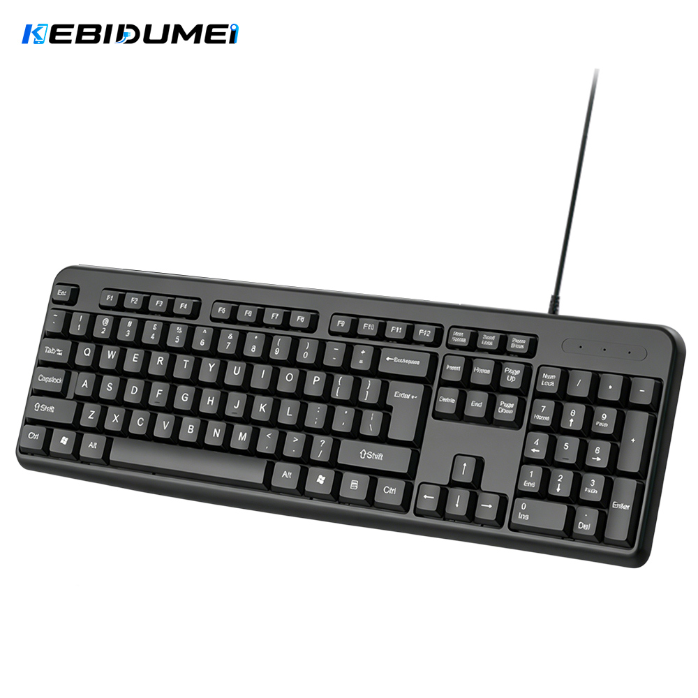 Android Tablet Gaming Accessories - لوحة مفاتيح KEBIDUMEI سلكية بمنفذ USB،