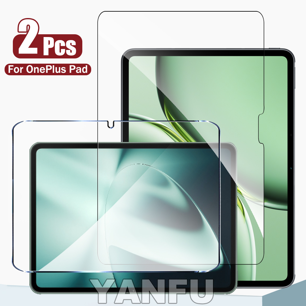 Oneplus Tablet Accessories - قطعتان من الزجاج المقوى 9H لجهاز