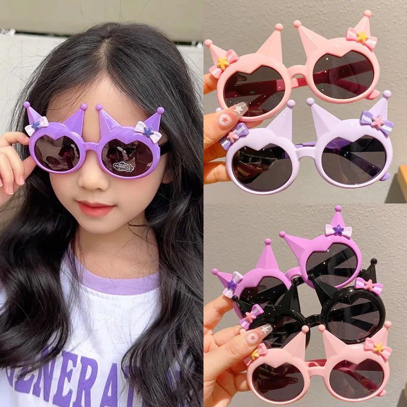 Tablet Cute Accessories - نظارات شمسية كرتونية لطيفة بتصميم جمجمة