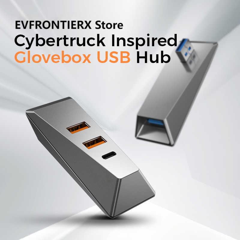 Usb Hub Type C - محطة توصيل بيانات لصندوق القفازات لسيارة