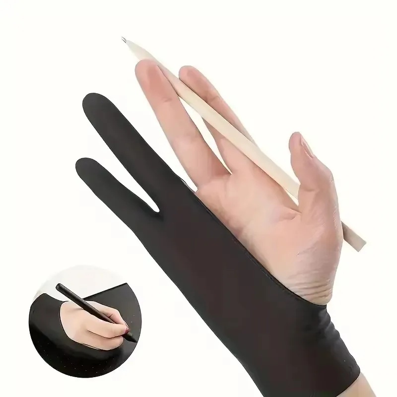 قفاز رسم مضاد للمس بفتحتين للأ - مراجعة Drawing Glove Artist وسعره