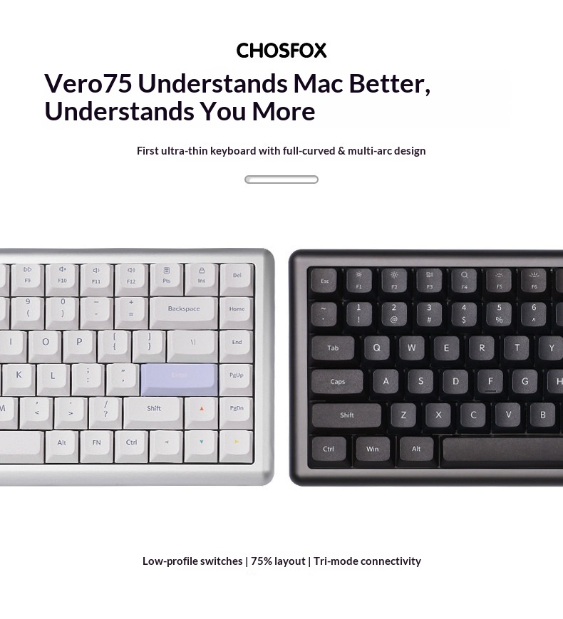 لوحة مفاتيح ميكانيكية Vero75 م - مراجعة Android Tablet Gaming Accessories وسعره