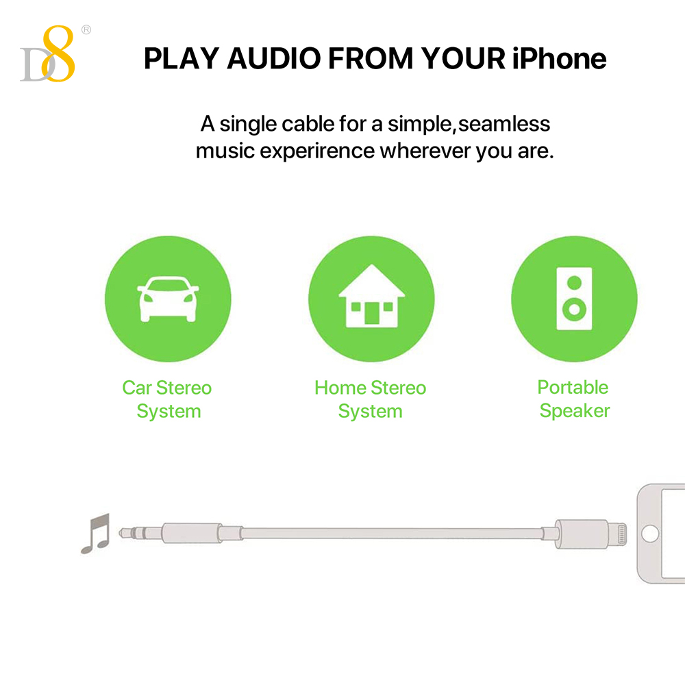 محول صوت D8 Lightning إلى 3.5  - مراجعة Wired Earphone Lightning وسعره