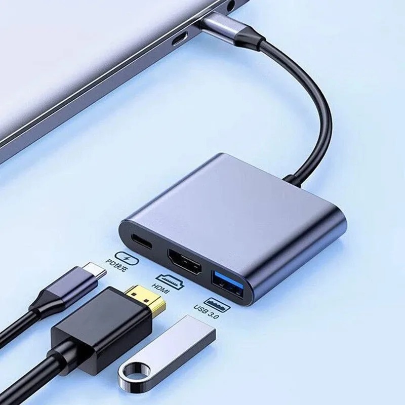 USB C HUB 3in1 نوع C 3.0 إلى H - مراجعة Usb Hub Type C وسعره