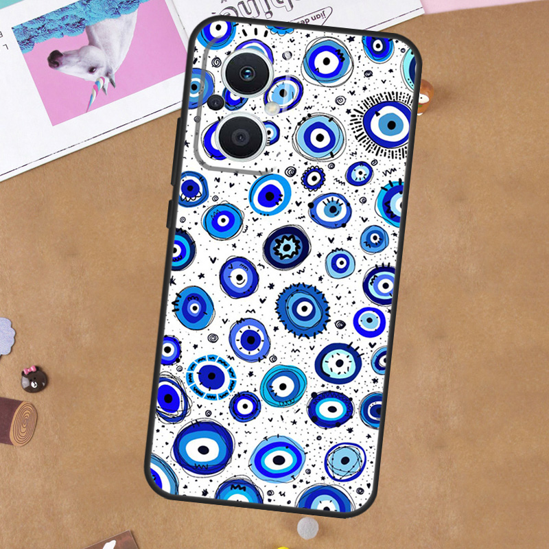 غطاء حماية بتصميم العين الشرير - مراجعة Oppo Reno 12 وسعره