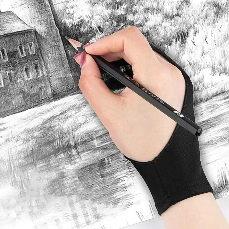 قفاز رسم بخاصية منع لمس راحة ا - مراجعة Drawing Glove Artist وسعره